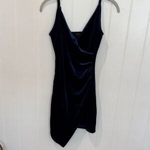 Forever 21 Navy Velvet Mini Slip Dress